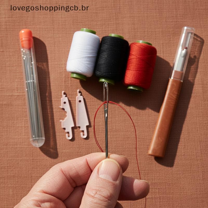 Kit De Ferramentas De Costura Multiuso , Portátil , Reparo Manual , Acessórios De Linha De Agulha Para Uso Doméstico , F
