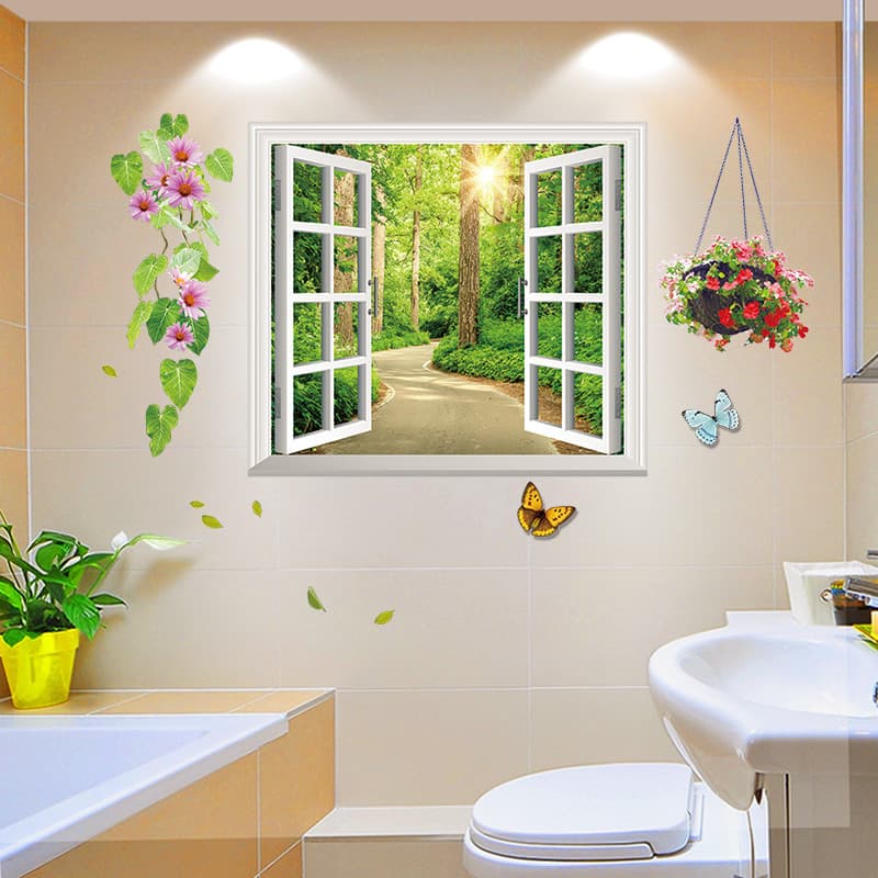 Criativo 3d tridimensional adesivos de parede banheiro decoração da parede adesivos cozinha telha remodelação adesivos à