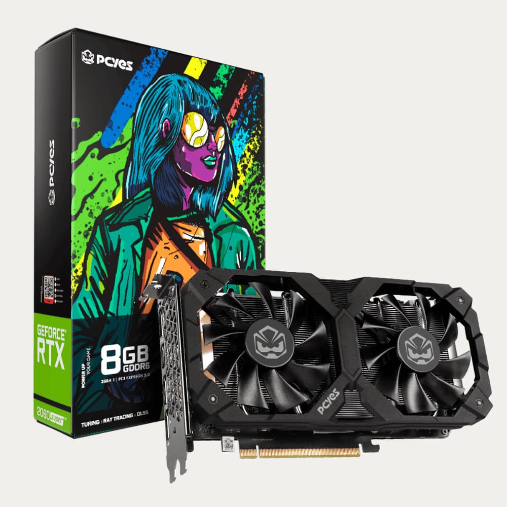 Placa de Vídeo Geforce RTX 2060 Super Pcyes 8GB GDDR6 256 bit