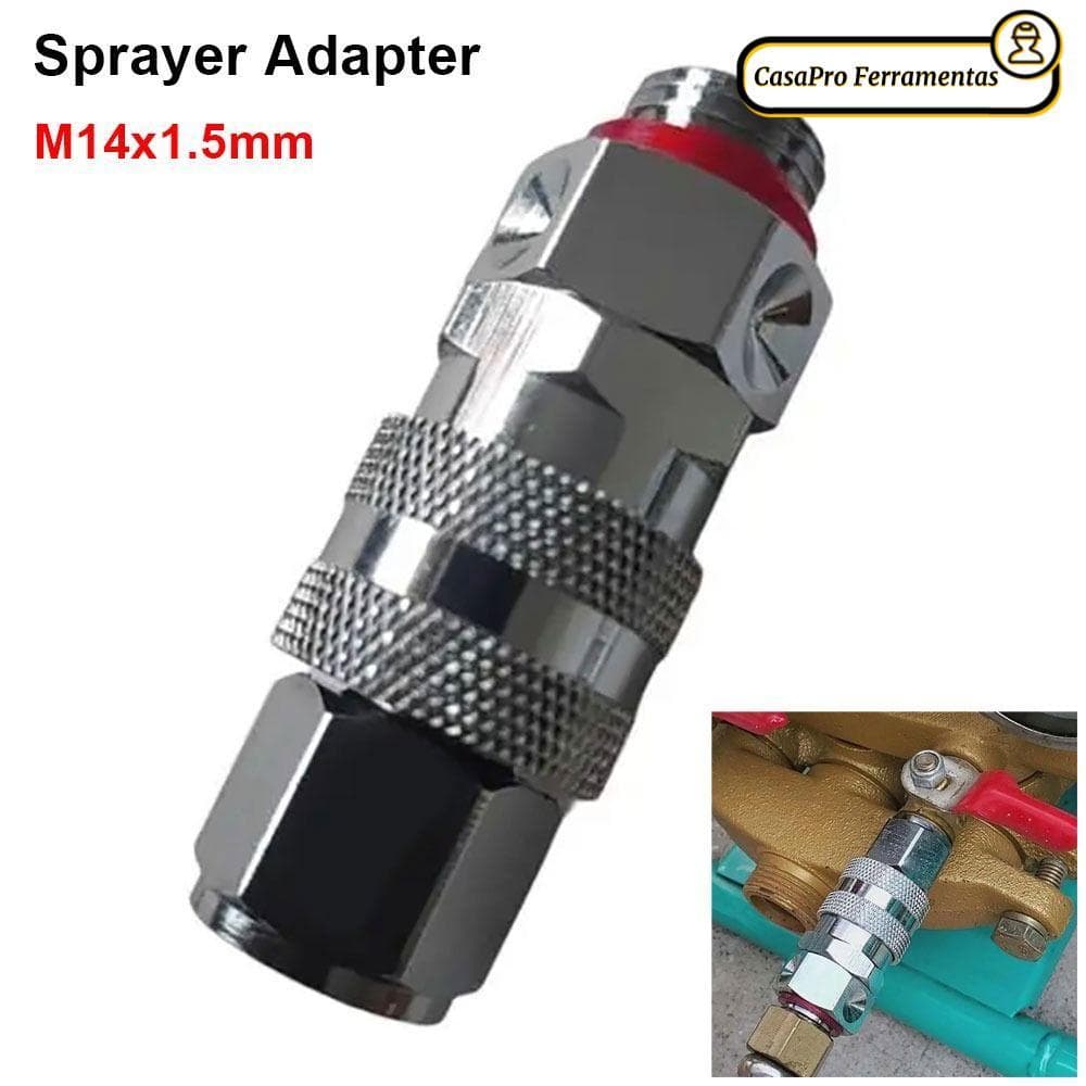 SUNSHINY 1 Unidade De Encaixe De Conexão Rápida , Adaptador De Pulverizador De Alta Pressão De Aço Inoxidável , M14x1.5m