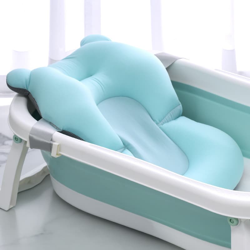 Bebê recém-nascido banho ferramenta útil bebê antiderrapante Universal esponja net bolso pode sentar reclinável suporte