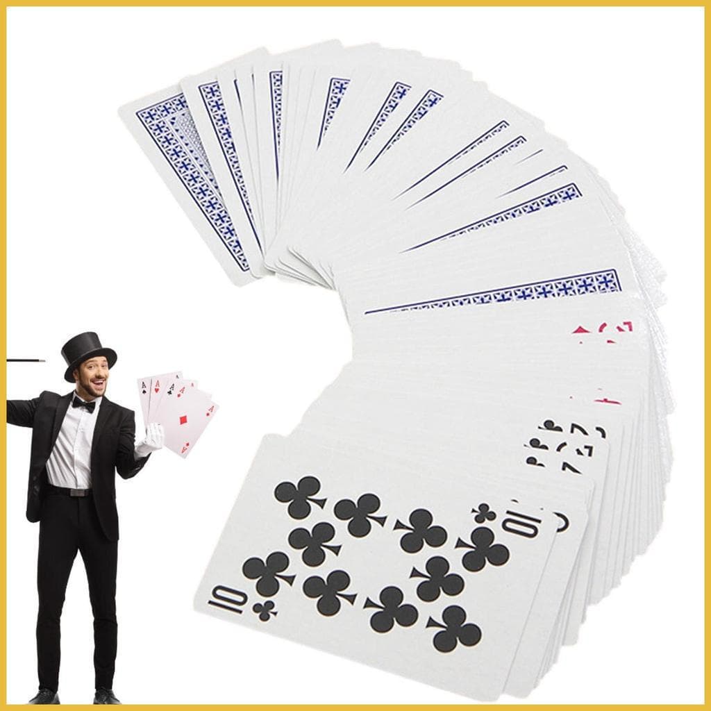 Adereços De Cartas De Jogo , Truques Engraçados Mágicas De Pôquer , Show De Mágica De Volta Para Saber As , Aniversário