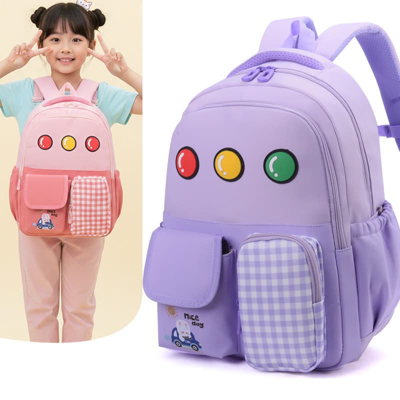 Nova mochila casual leve e de grande capacidade que protege a coluna, adequada para alunos do ensino fundamental, tanto