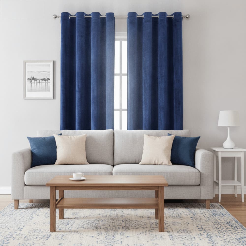 Cortina De Veludo , Cortinas Blackout De Cor Sólida Com Bloqueio De Luz , Janela Redutora De Ruído De Toque De Textura M