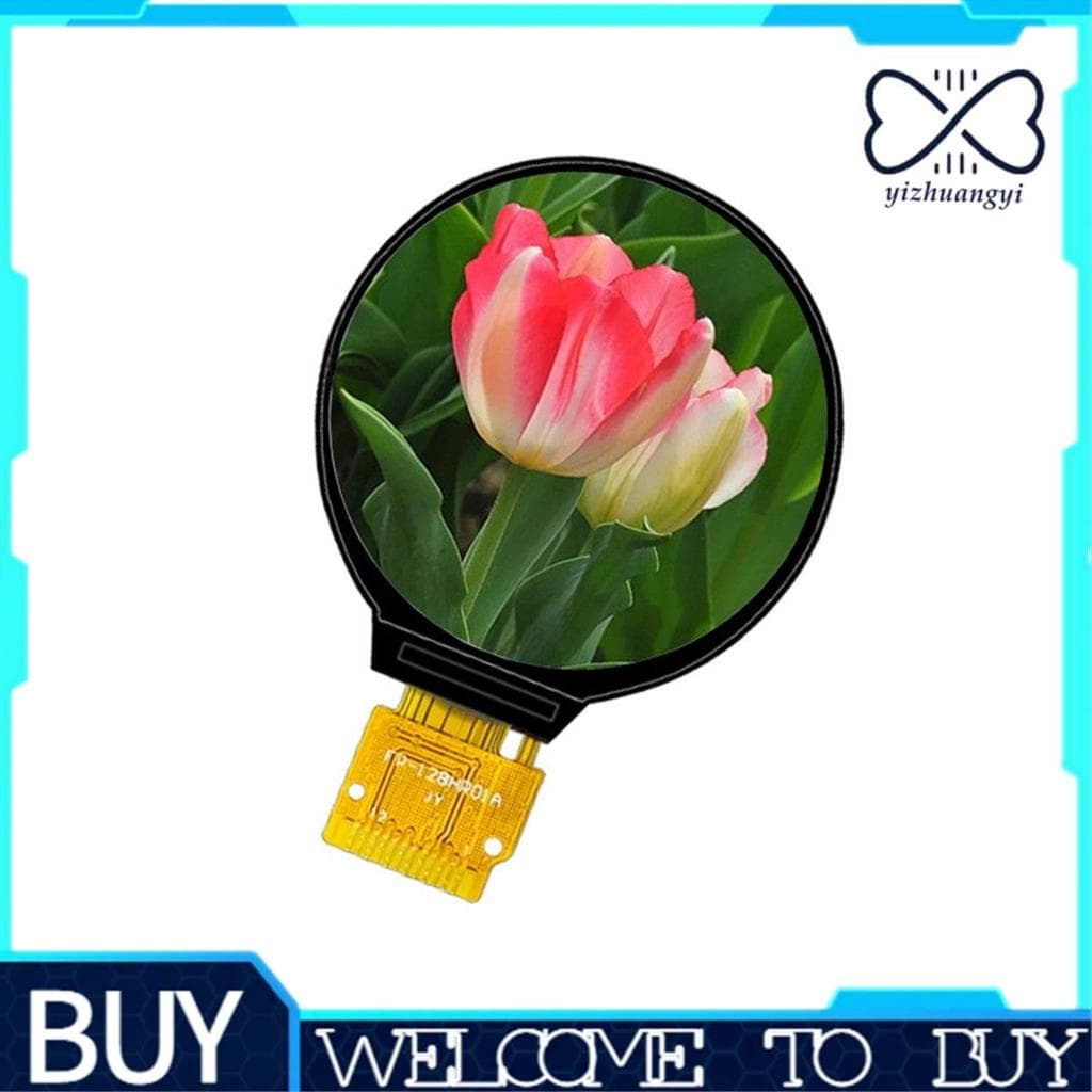 1 Peça 1.28 Polegadas Ips LCD Display Preto PCB HD GC9A01 Driver