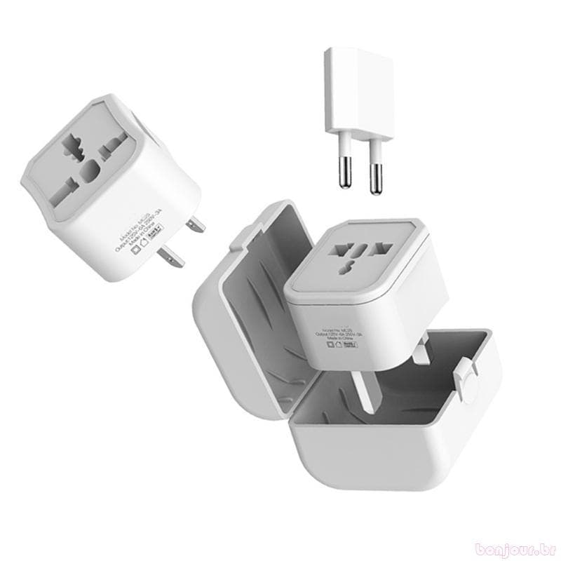 Adaptador Viagem Multifuncional Compatibilidade Plugues Universais Mainstream