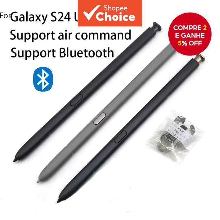 Original para Samsung Galaxy S24 Ultra Touch Screen Caneta Stylus S Pen Lápis Com função Bluetooth suporte para air