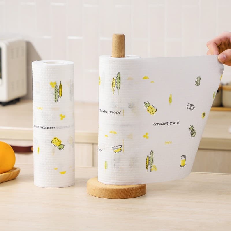 Pano preguiçoso molhado seco trabalho doméstico limpeza suprimentos de cozinha papel engrossado pano de prato descartáve