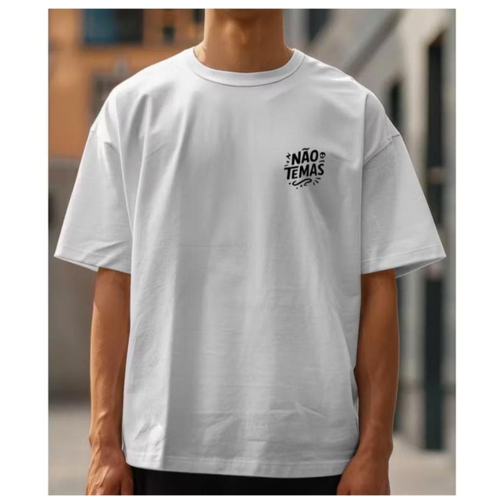 camiseta Crista Nao Temas Masculina Malha 30.1 Envio Imediato