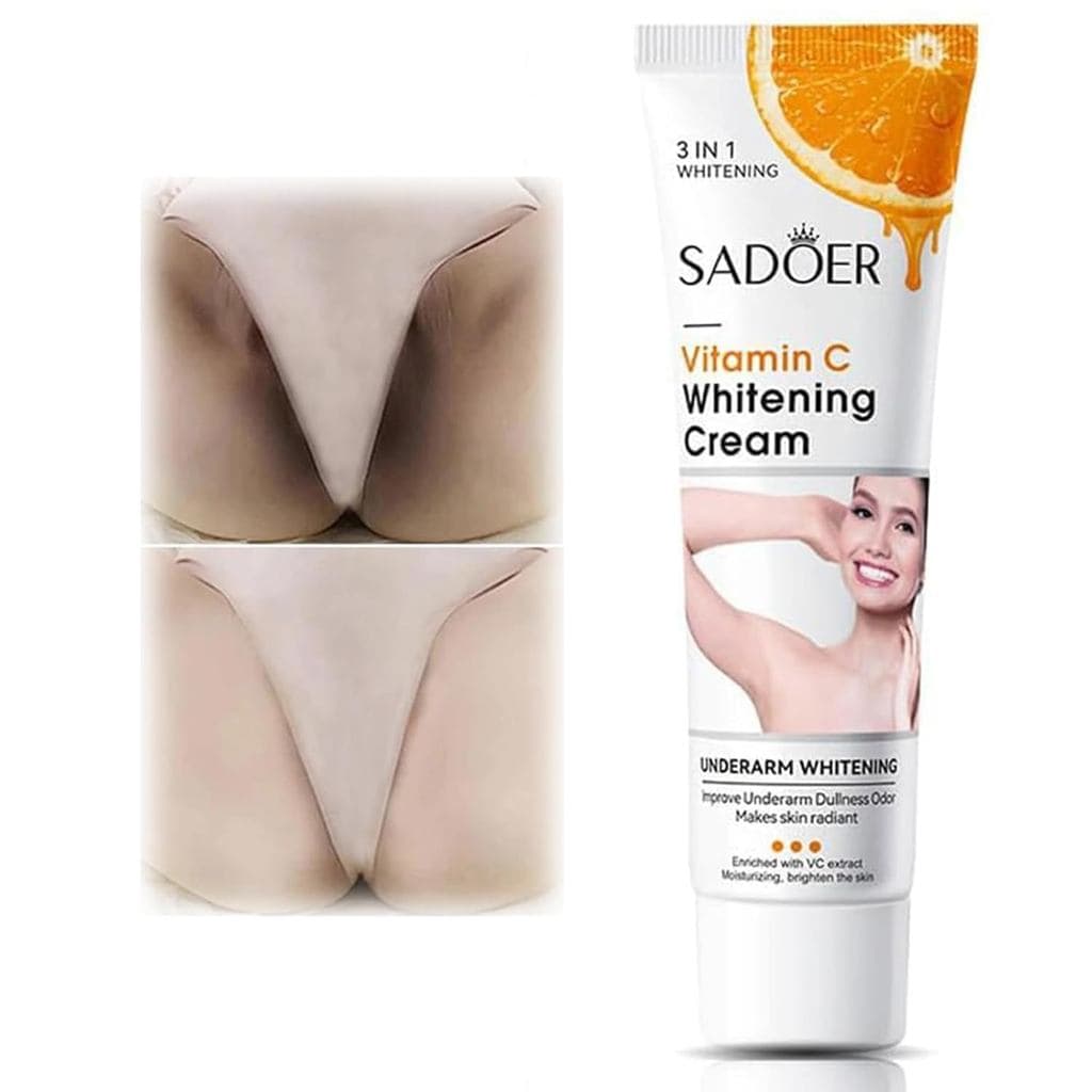 Creme Clareador de Pele para o Corpo, Removedor de Manchas Escuras para Áreas Íntimas, Clareamento e Área do Biquíni, Cr