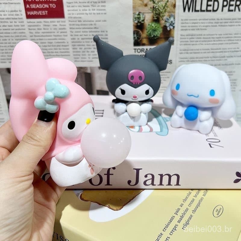 Sanrio Squishy Toys My Melody Hello Kitty Descompressão Boneca Kuromi Plushie Liberação Lenta De Rebound Brinquedo