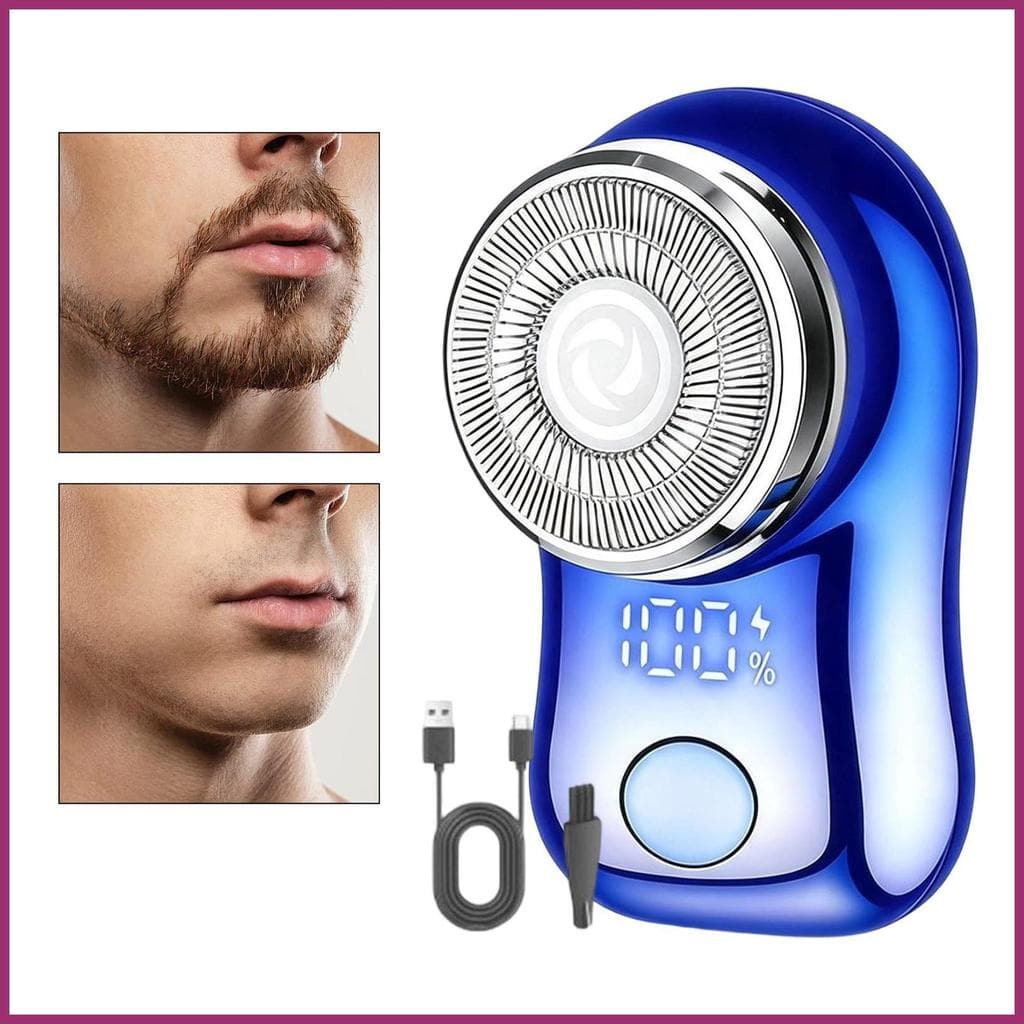 Mini Barbeador Poderoso Recarregável Display De Energia Pequeno Aparador Barbeadores Elétricos Masculinos Para Casa Banh