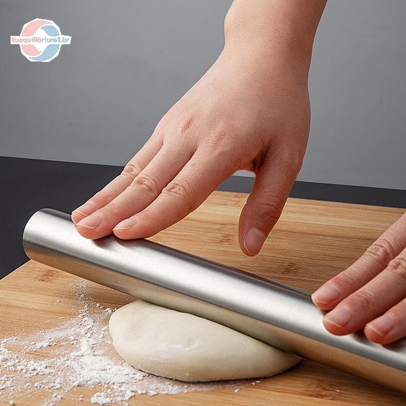 tue Rolo De Aço Inoxidável Utensílios De Cozinha Massa Assar Pizza Macarrão Bolinhos De Biscoito Fazendo Ferramenta De C