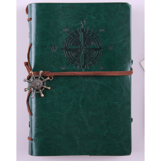 Retro Espiral Caderno Diário Bloco De Notas Vintage Pirata Âncoras Couro Do Plutônio Nota Livro Substituível