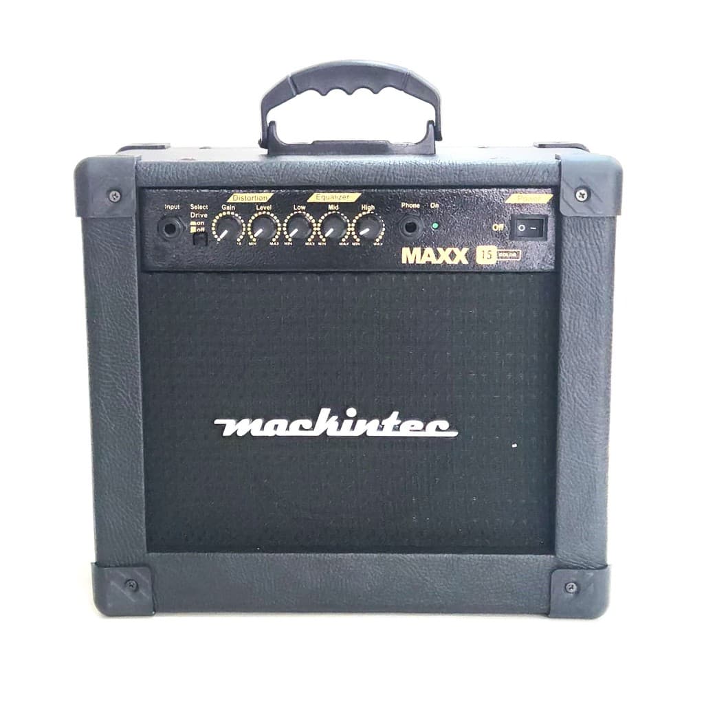 Cubo Amplificador Guitarra 15w RMS Mackintec Clean e Drive Distorcion Portátil