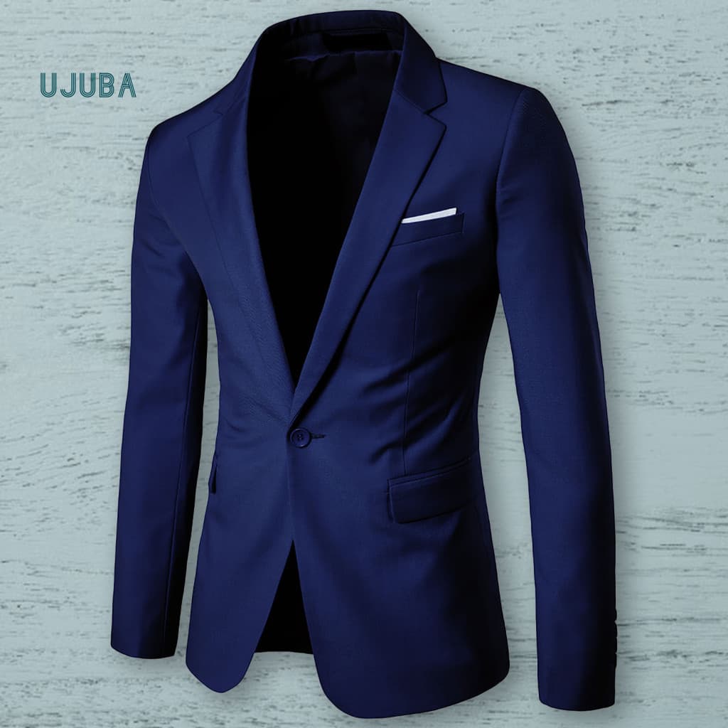 Ujb Blazer Casual Com Lapela Confortável E Bolsos Justos