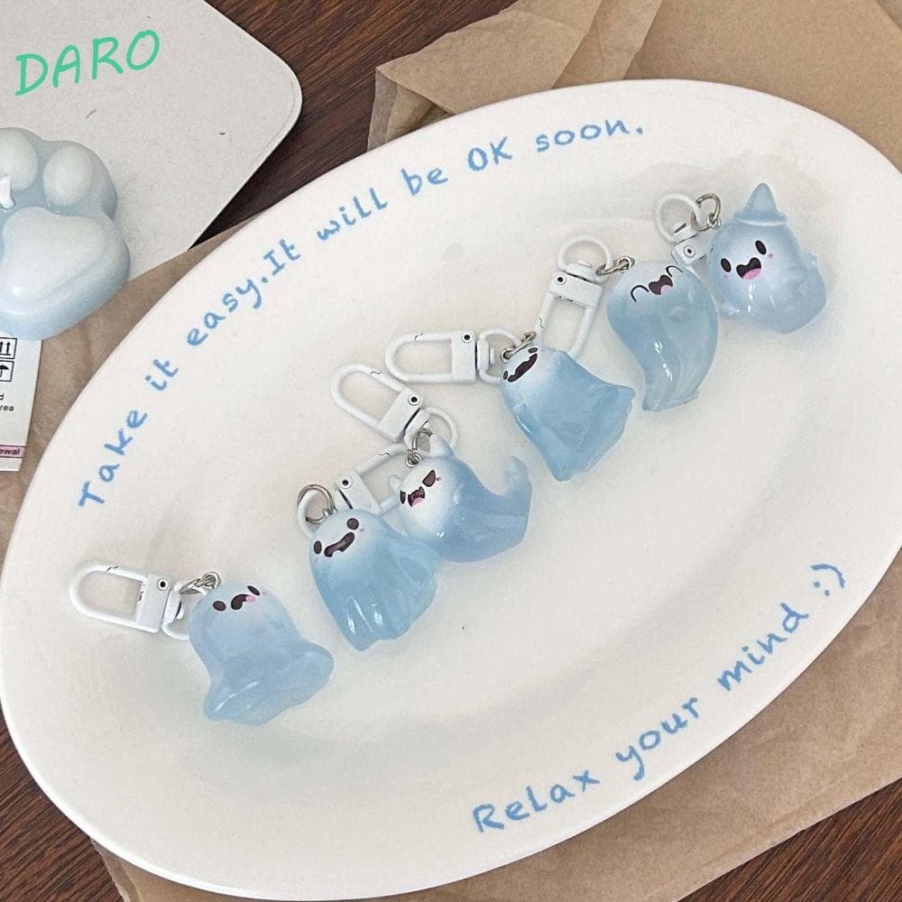Chaveiro DARO Jelly Ghost , Bolsa Pingente Acessórios De Joias Luminoso , De Resina De Amuletos De Halloween