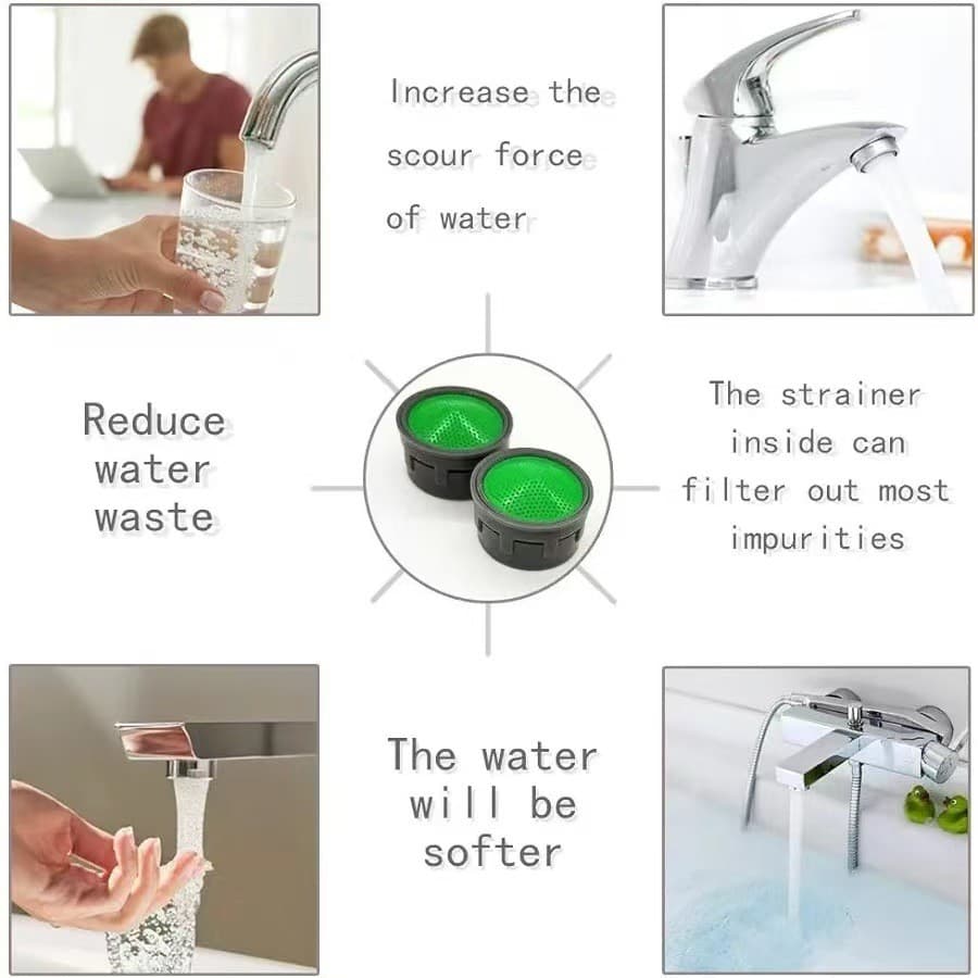 Acessórios de torneira torneira torneira quente e fria à prova de respingos elemento filtro bocal aerador núcleo interno