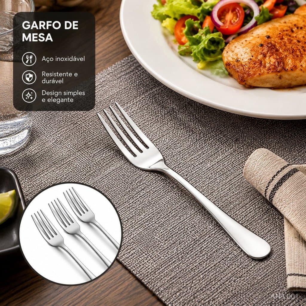 24/30/36 Pcs Garfo De Luz Balanceado Design Ergonomico Para Alimentacao