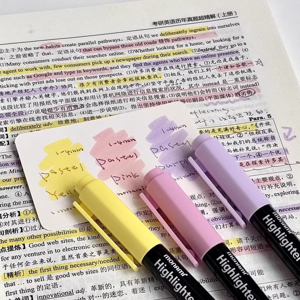 Coreano Mu Na Mei Marcador Estudantes Macio