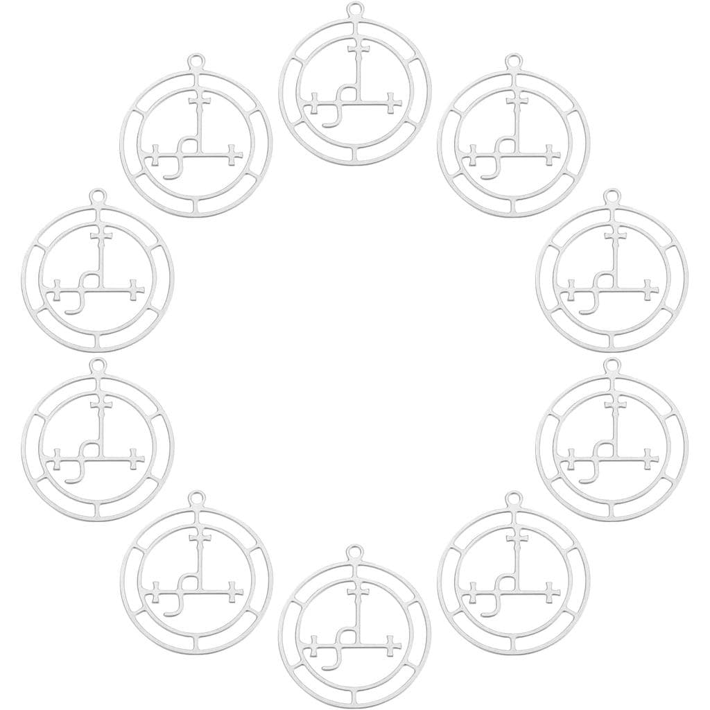 UNICRAFTALE Stainless Steel Sigil of Lilith Pendants Hollow Charms Dangle Pendants Witchy Lilith Sigil Pendant for DIY J