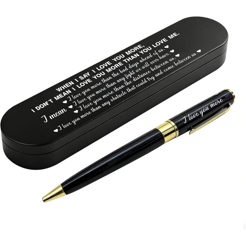Presente de Dia das Mães ABNTY para Esposa de Marido, Presente Sentimental 'Eu Te Amo Mais', Caneta Esferográfica Person