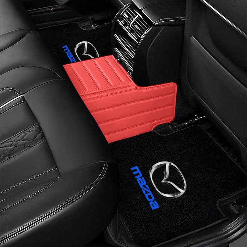 4 Peças de Tapetes de Flanela para Carro, Sem Odor, Antiderrapantes, Impermeáveis, Acessórios para Interior de Carro par