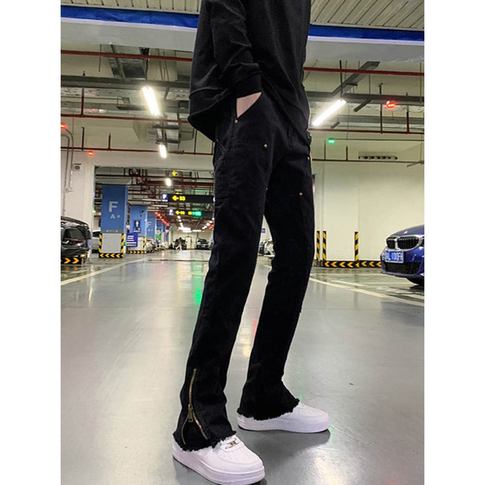 Calças de brim masculinas High-End em linha reta solta calças americanas na moda calças masculinas 2026 novo estilo calç