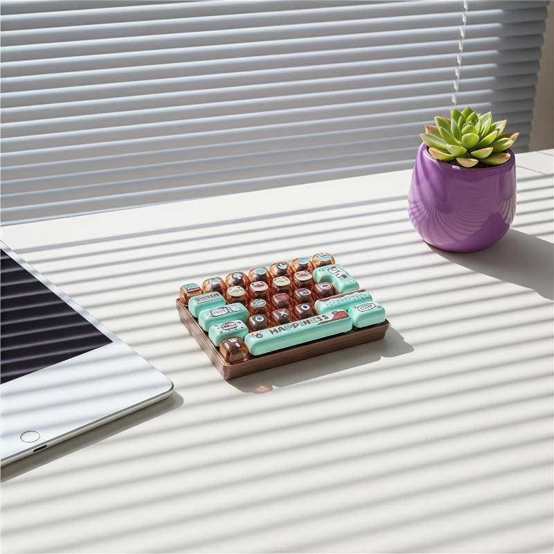 [lovego] Mini Teclado De Imprensa Brinquedo Fidget Anti-stress Bonito Dos Desenhos Animados Padrões Animais Sensorial Pa