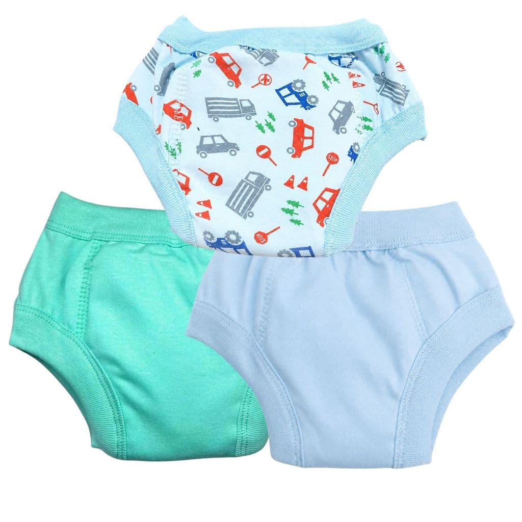 Cuecas Desfralde Bebê Kit 3  Aprendizado Banheiro Carrinho