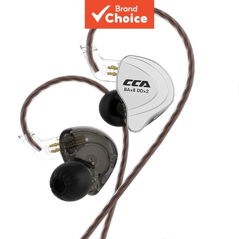 Fones De Ouvido CCA C10 Intra-Auriculares Com Fio Drivers De Armadura Balanceada De 10 Unidades HiFi Sound Sports E Pron
