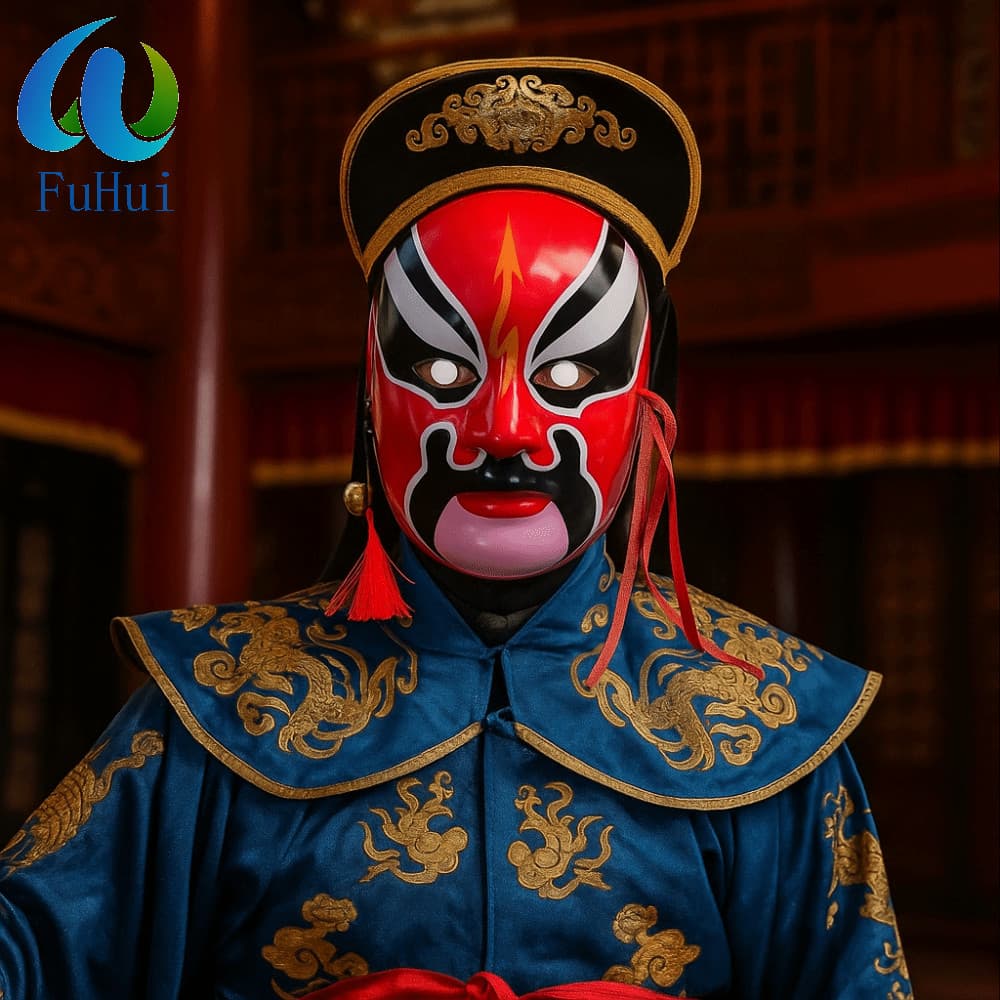 Máscara De Ópera De Pequim FUHUI , Olho Cosplay Adereços De Baile Artesanato Tradicional , Materiais De Festa