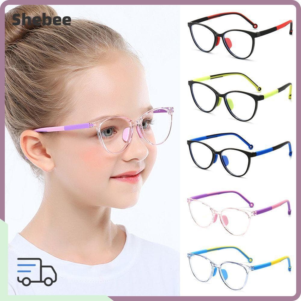 LUCKY-SHEBEE Kids Glasses Children Boys Girls Online Classes Meninas Proteção Dos Olhos Estrutura Ultra Leve