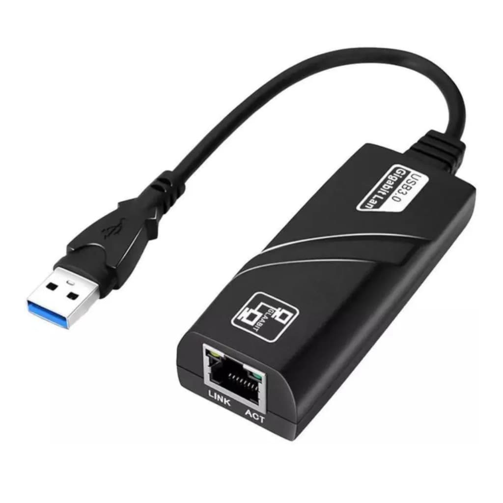 Adaptador USB 3.0 para RJ45 Gigabit Ethernet 10/100/1000Mbps Realtek Original