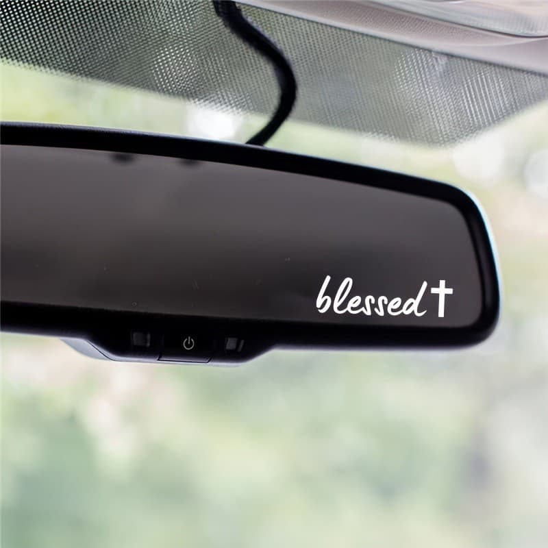 Blessed+ Comércio Exterior Boas Vindas Adesivo Decorativo Simples e Personalizado à Prova d'Água em PVC para Espelho Ret