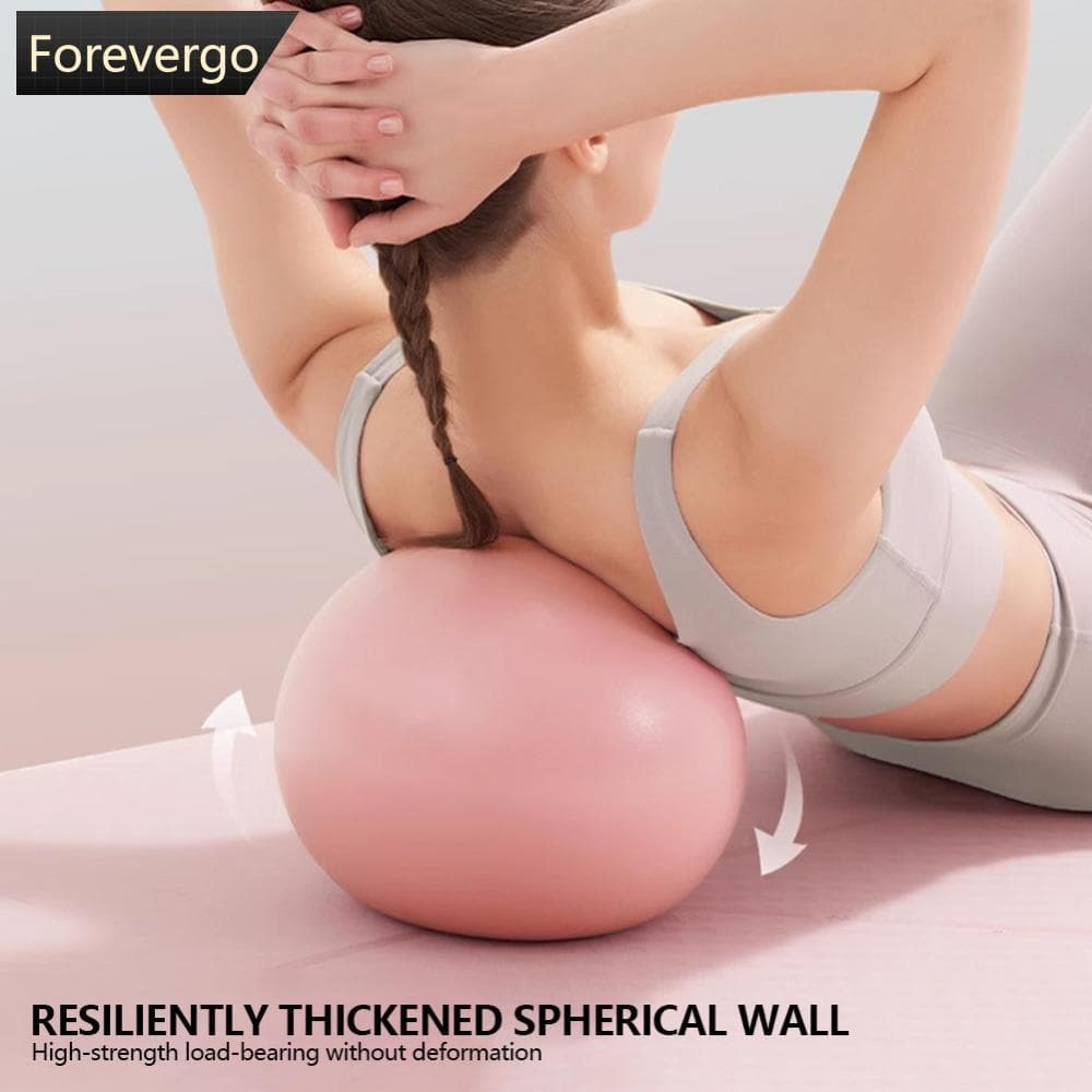 FOREVERGO 25cm Tipo Engrossado Ginásio Yoga Fitness Bola Anti-Explosão Diâmetro Pilates Treino Mini Escultura Pernas E Q