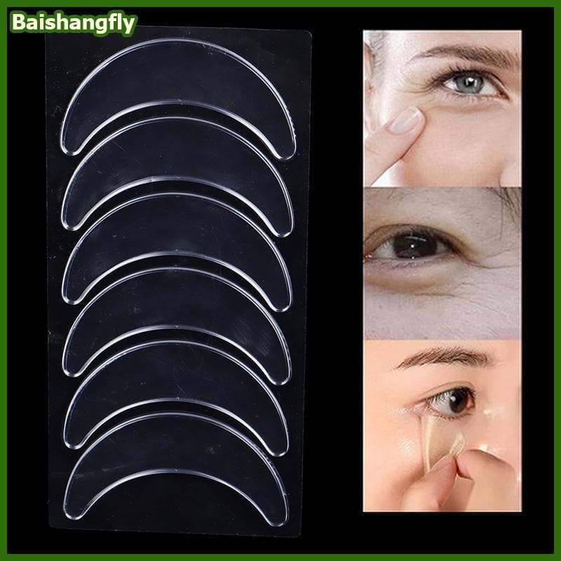 baishangfly 3 Pares De Silicone Reutilizável À Prova D'água Anti-Rugas Almofadas Para Os Olhos Remendos Stiers Cuidados