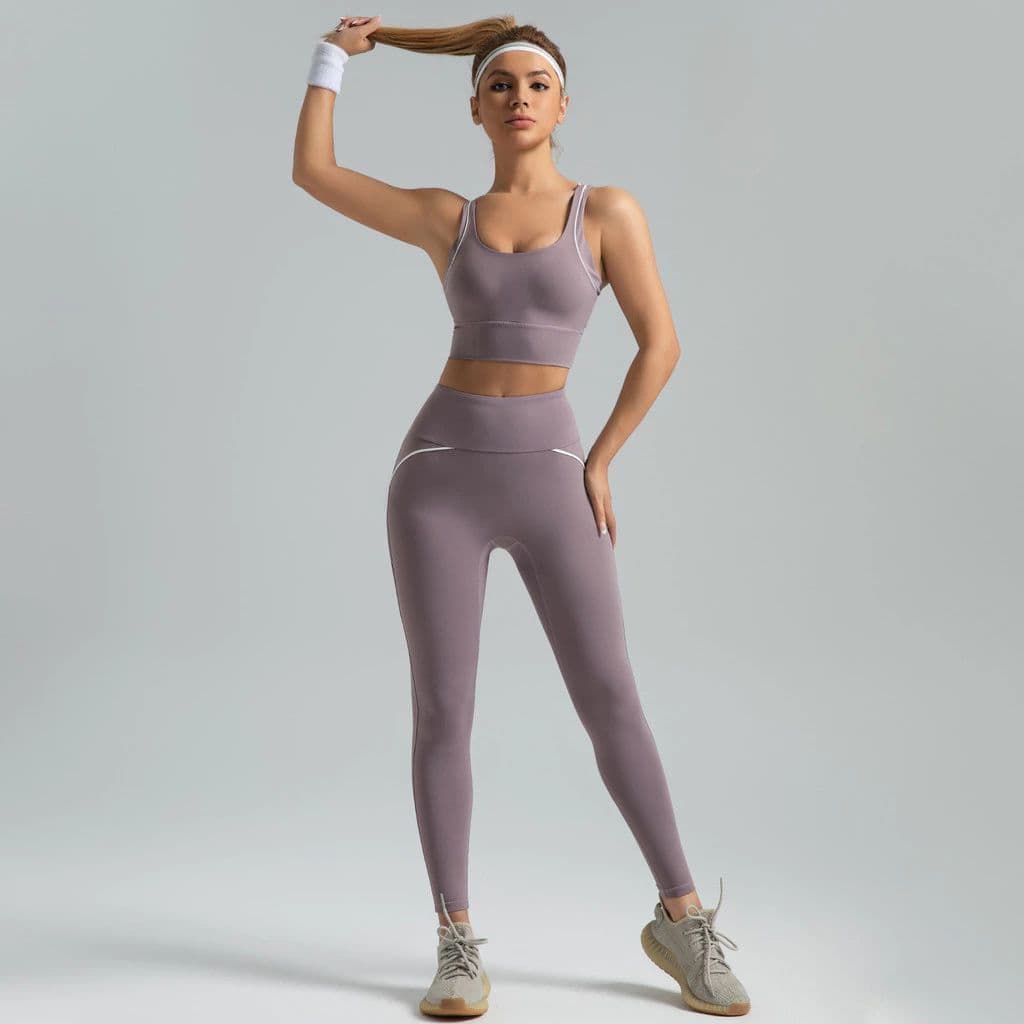 2026 verão feminino 2s Yoga terno cruz volta suporte tira exercício cintura cintura alta bunda melhorar desadvantages