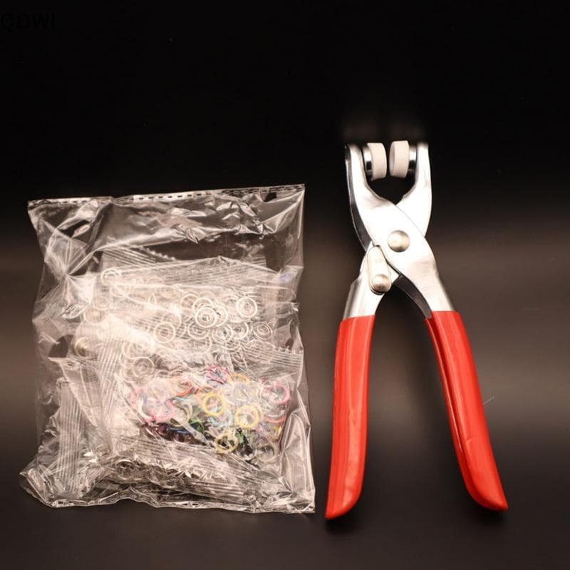 qo Alicate Ferramenta + 50/100 Conjunto De Botões De Costura De Metal Oco Sólido Cinco Garras Bule Pressão Para Instalar