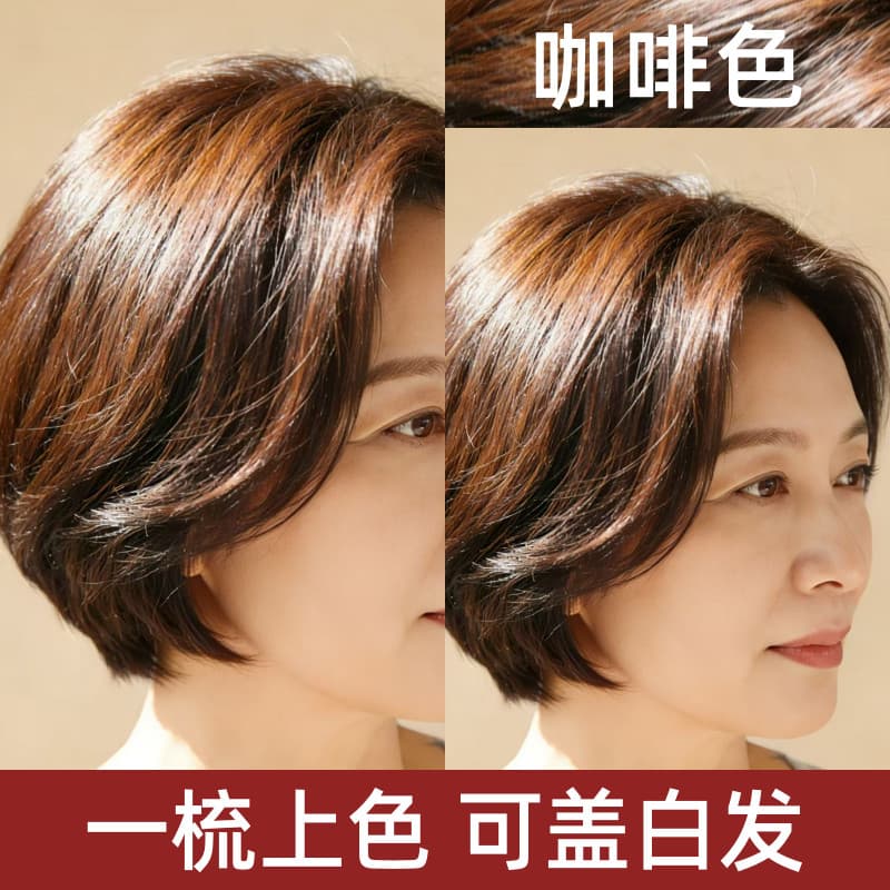 Pente de tingimento de cabelo marrom tintura de cabelo você mesmo creme de tingimento de cabelo planta Natural autêntico