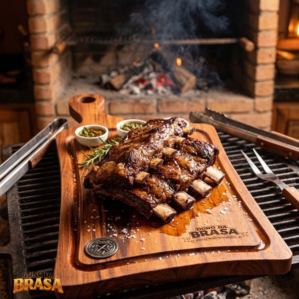 Tábua de Churrasco Joana 50cm - Design Versátil em Madeira Muiracatiara