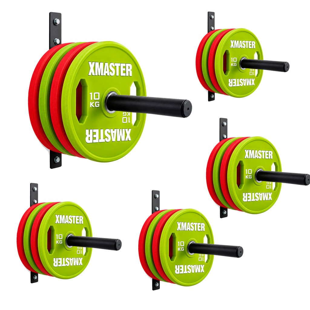 Kit 5 Suporte Parede P/ Anilhas Olímpicas Academia Fixo