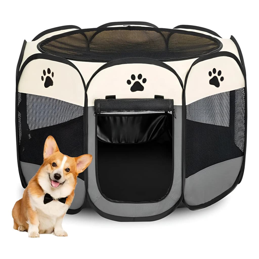 Cercado Pet médio Casinha Dobrável Cachorros Pets Gato