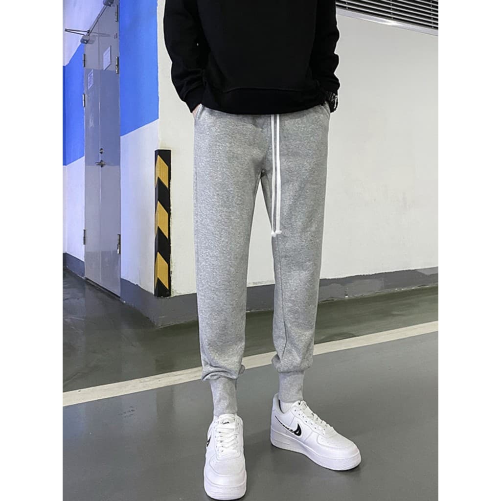 Leggings calças casuais masculinas Sweatpants fino-ajuste 2026 novo estilo calças versão coreana calças na moda calças e