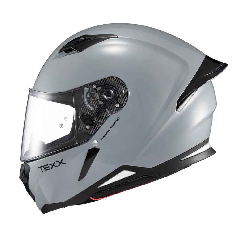 Capacete Texx Hunter ARK Solido Nardo Gray Cinza Brilho