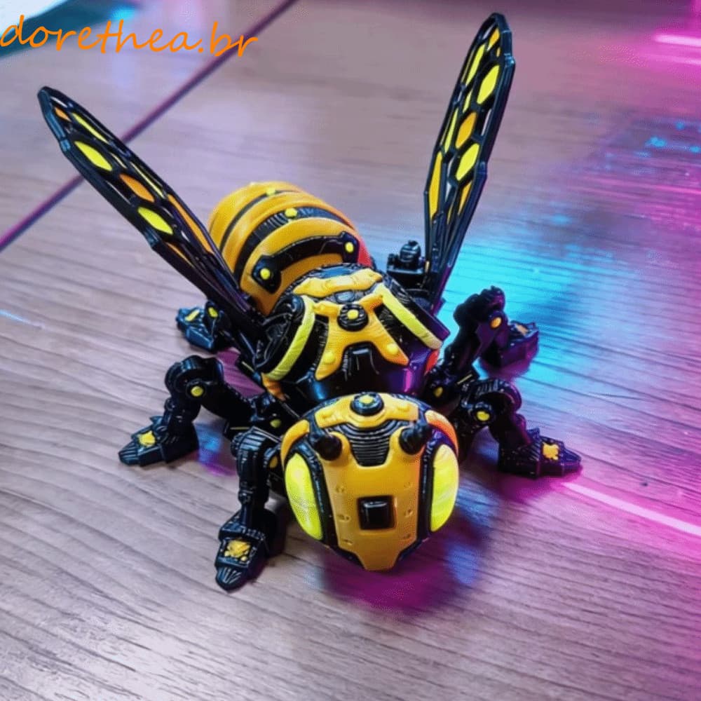 DORETHEA Abelha Mecânica Impressa Em 3D , Brinquedo De Articulada Cyberpunk Impresso Simulado , Junta Móvel