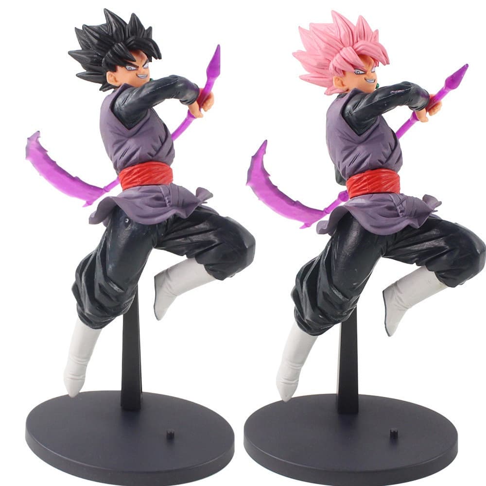 23cm Dragon Ball Z Son Goku Kakarot Zamas Super Saiyan pêssego vermelho acenando foice combate PVC figura de ação modelo