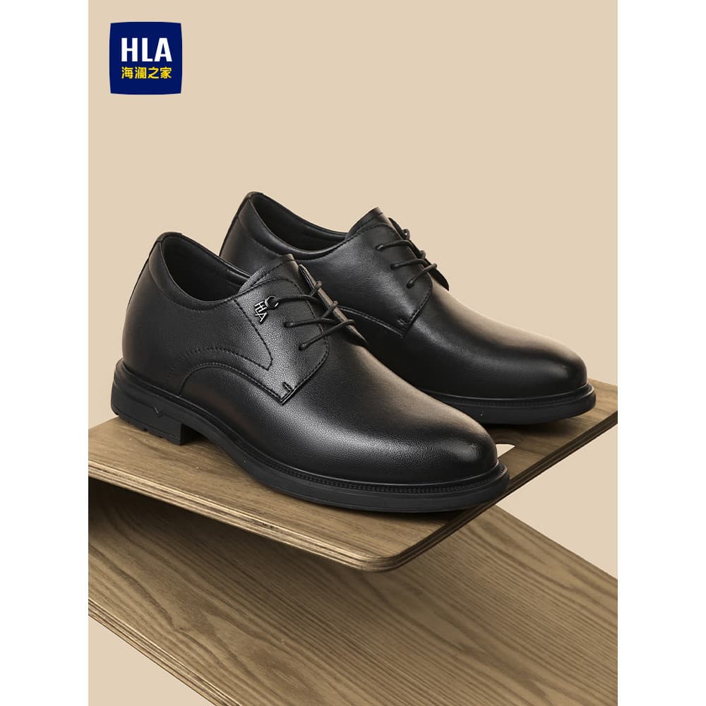 Hailan casa verão respirável sapatos de couro masculino negócios Formal Wear aumentando escritório trabalho Derby sapato