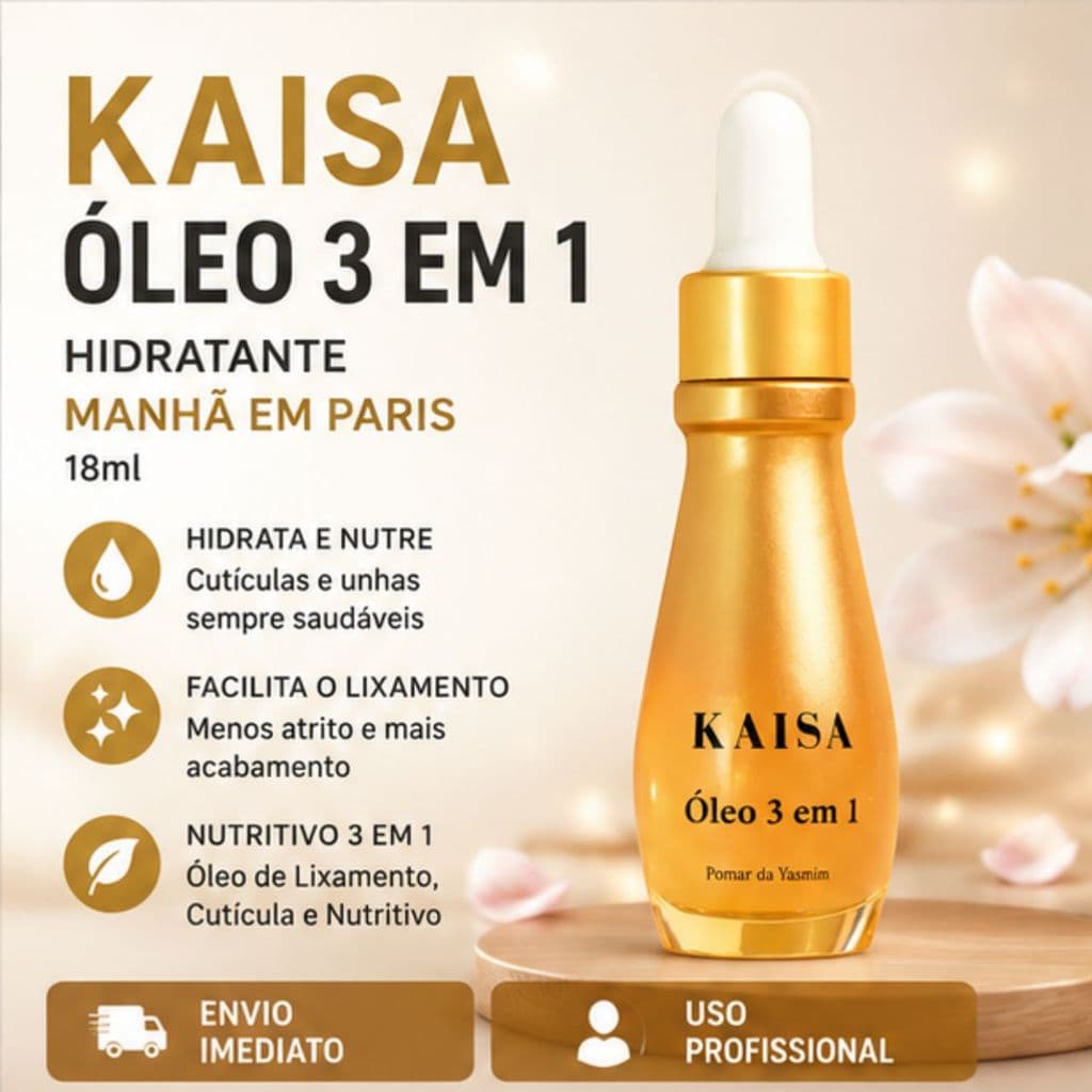 Óleo Kaisa 3 em 1 Hidratante Manhã em Paris 18ml
