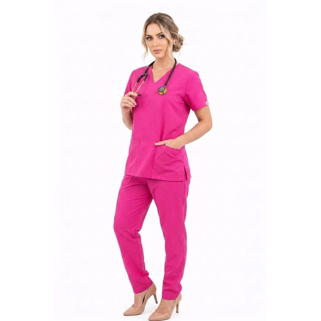 Pijama Cirúrgico Feminino Scrub Hospitalar Enfermagem Babá Médico Estetica